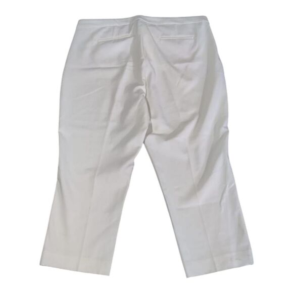 NWR J. Crew White Cropped Women's Capris Size 20 - Picture 5 of 10